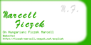 marcell ficzek business card